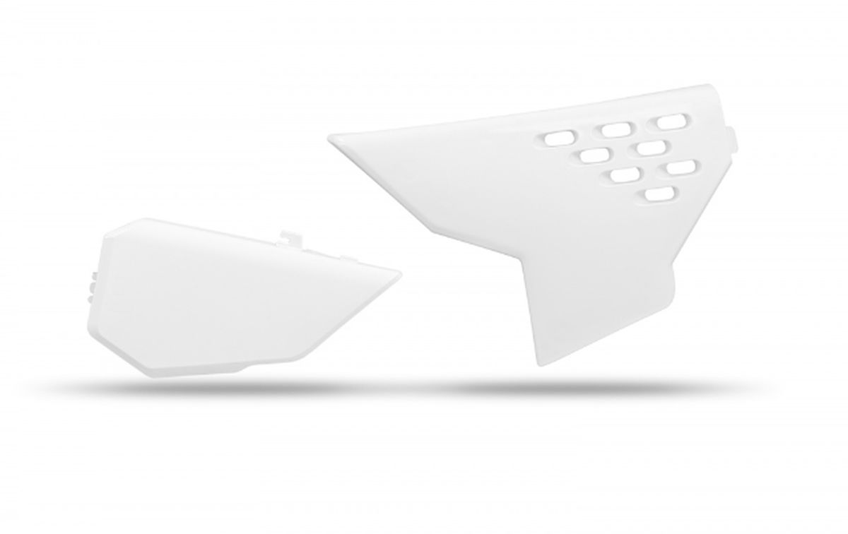 UFO kryt vzduchového filtru HUSQVARNA TC 125 / 250 23-24, TE 150 / 250 / 300 24-26, FC 250 / 350 / 450 23-24, FX 350 / 450 23-24, FE 250 / 350 / 450 / 501 24-26 barva bílá