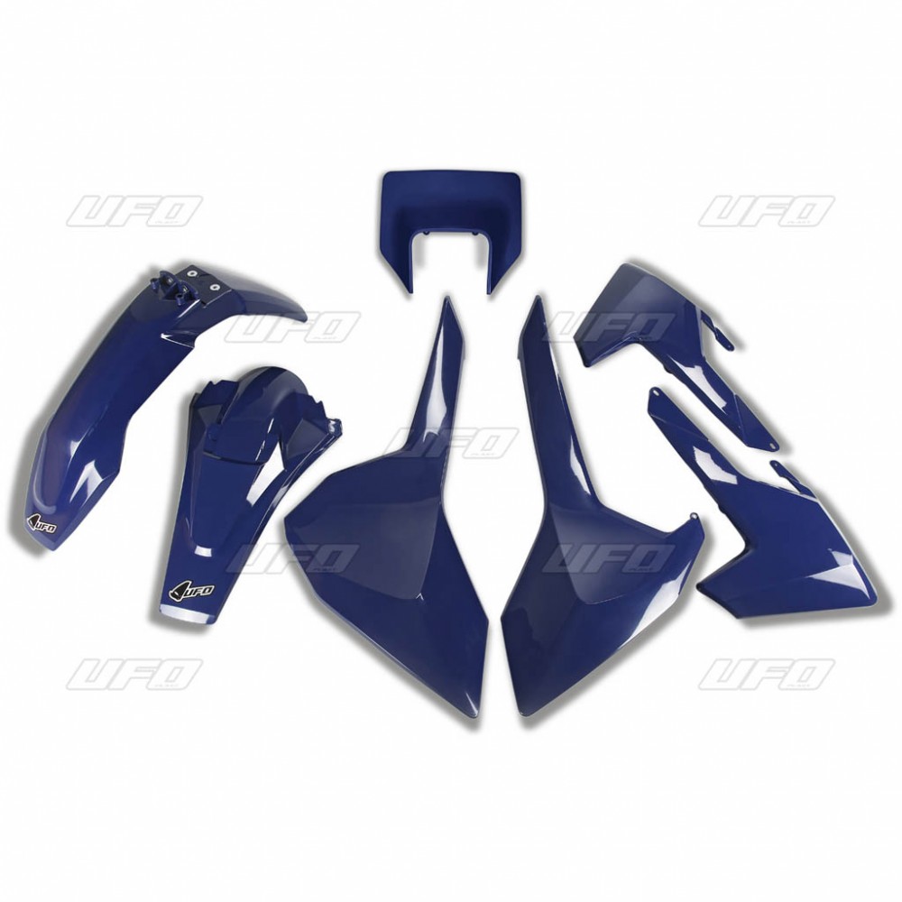 UFO complete plastic kit HUSQVARNA TX/TE/FE 17-19 with headlight cover color dark blue (HU621E087)