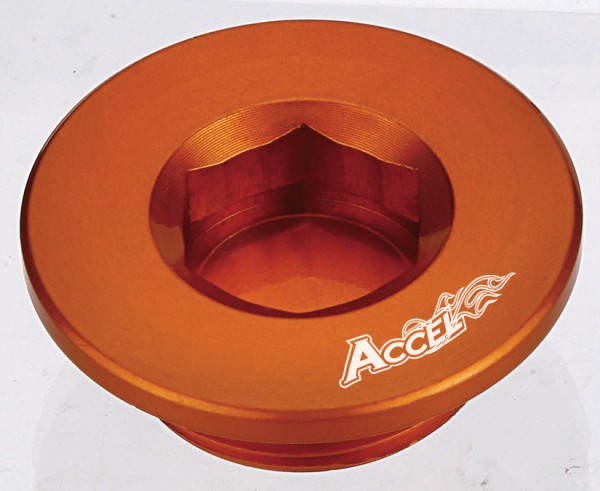 ACCEL kontrolní víčko krytu zapalování KTM SXF250/350/450/505 07-13 barva oranžová
