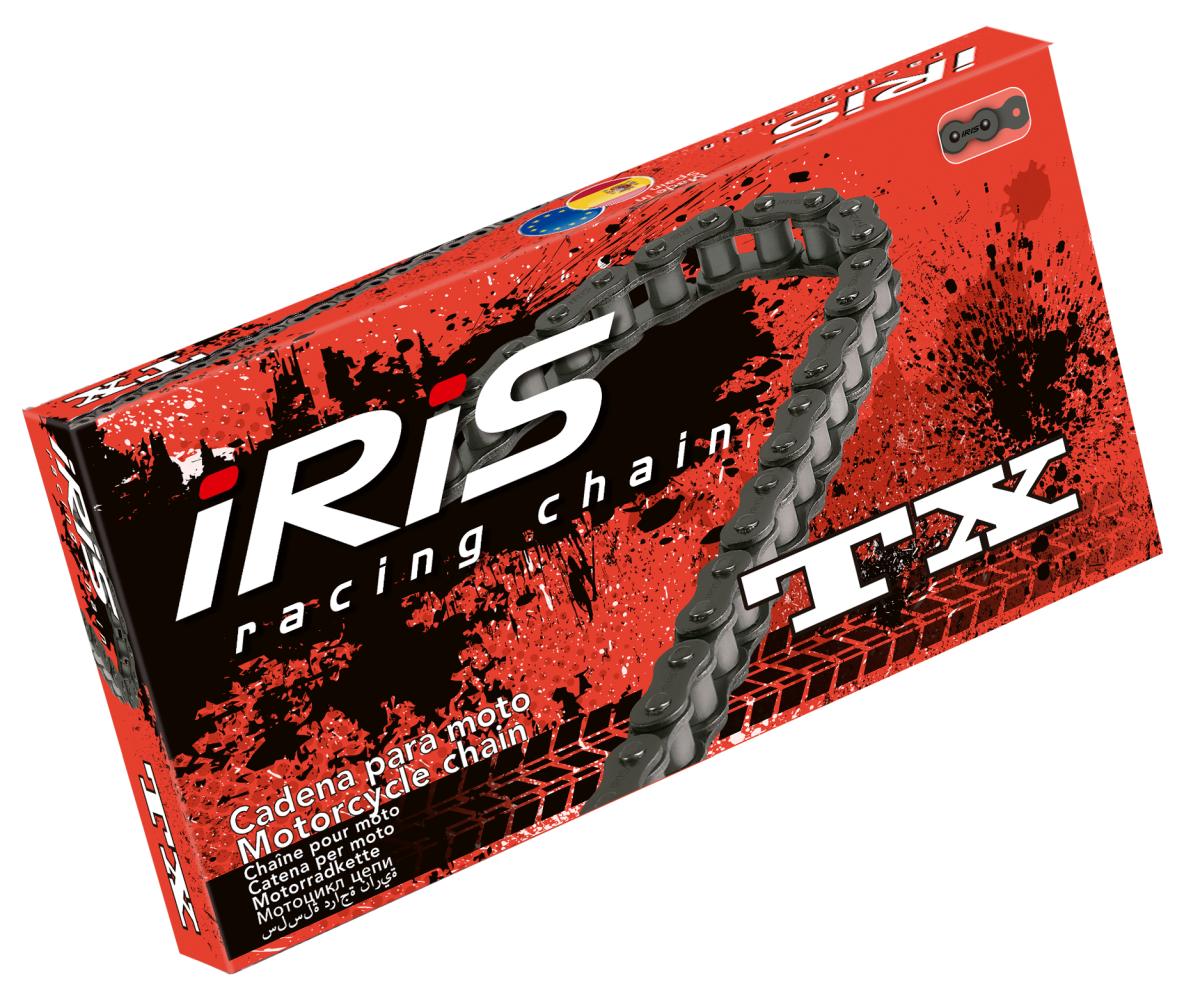 IRIS 415 TX-112 řetěz bez O-kroužků, rozpojený + spojka barva černá