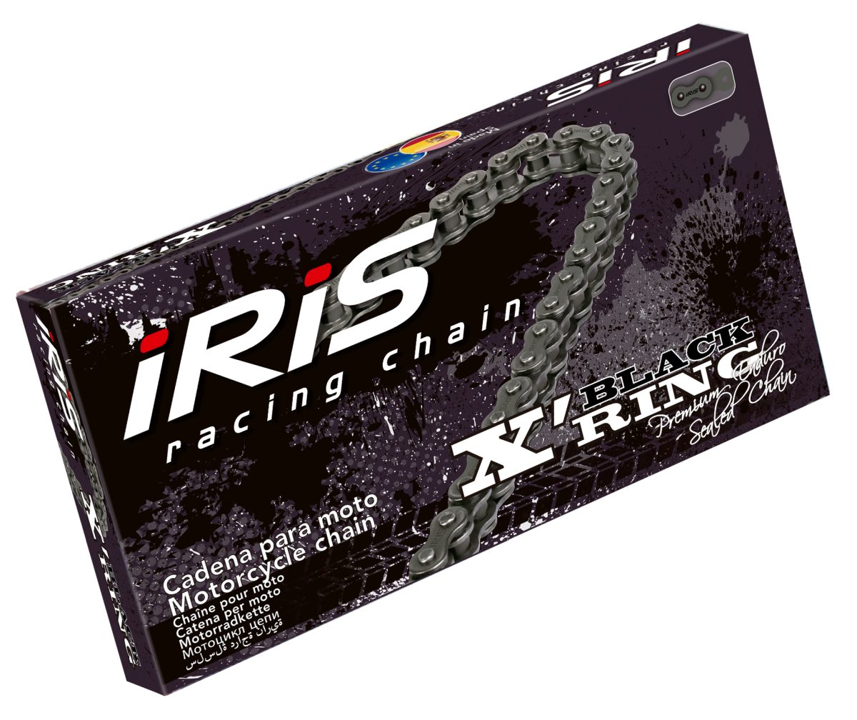 IRIS 525 XR-118 řetěz X-RING rozpojený + spojka barva černá