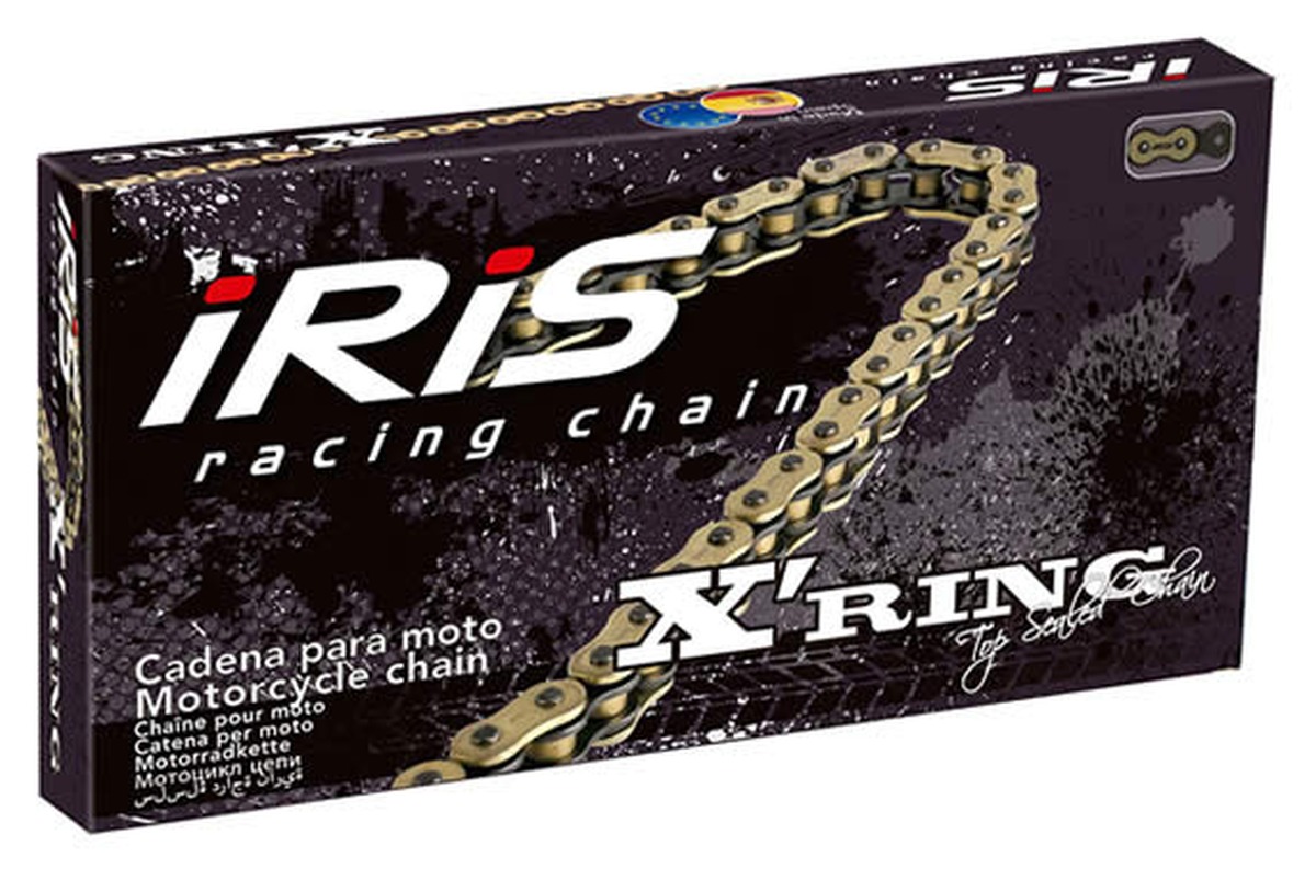 IRIS spona (článků propojení) řetězu hnacího 428 XR barva zlatá
