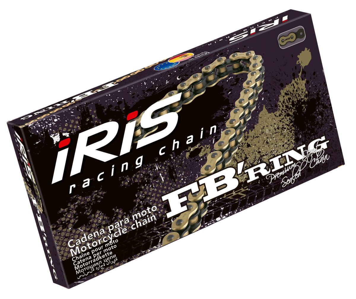 IRIS spona (článků propojení) řetězu hnacího 520 FB barva zlatá