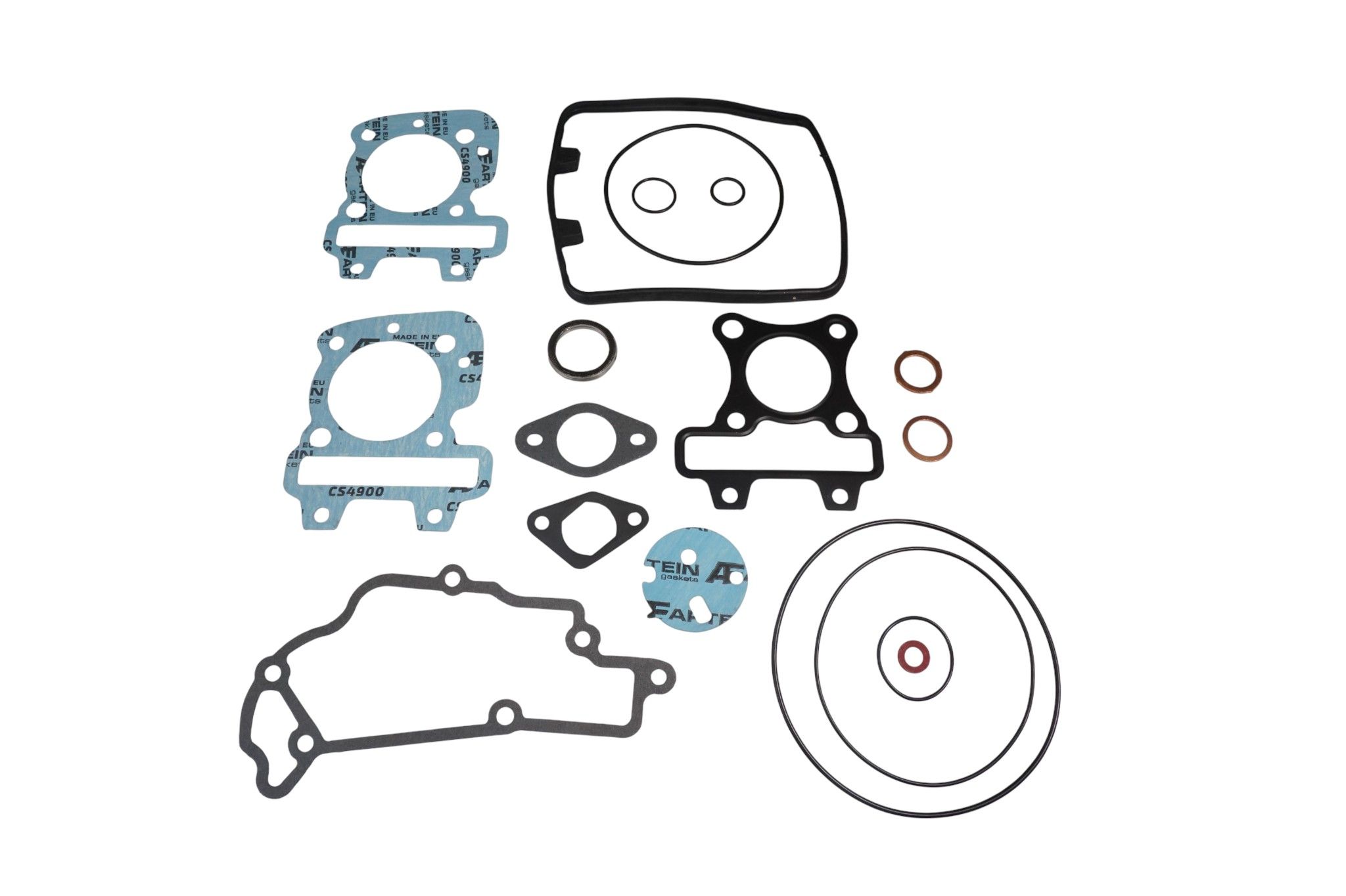Xradical (ARTEIN GASKETS) complete gasket set PIAGGIO HI-PER 50 4t 2v APRILIA scarabeo 50 4t e2 / e3 / net 02 , sport city one 50 4t 08-10 , DERBI atlantis 50 4t / 50 eu2 4t 00 , boulevard 50 4t od -09 , PIAGGIO fly 50 4t 05-10 , liberty 50 4t 00 (J0000PG
