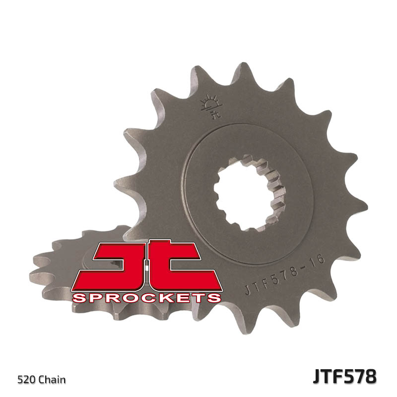 Levně JT řetězové kolo přední 585 16 KAWASAKI ZX-6R/RR 07-17, YAMAHA XTZ 750 90-98 (58516JT) (JTF578.16) (řetěz 520) (JT řetězové kolo přední 585 16)