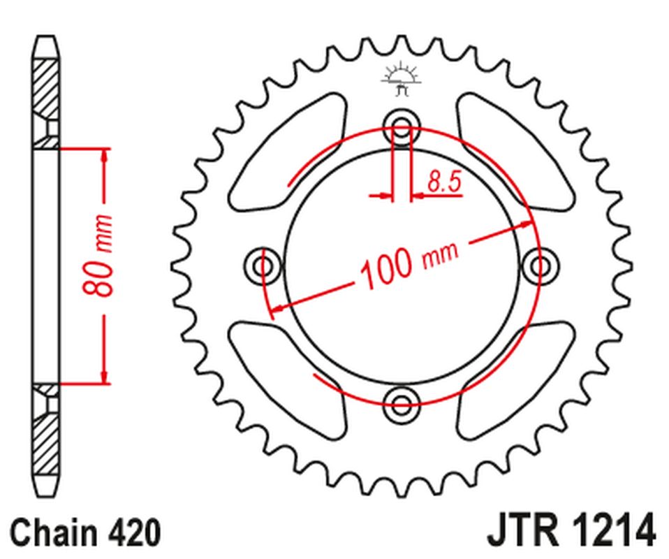JT SPROCKETS JTR1214.38 (23838jt)