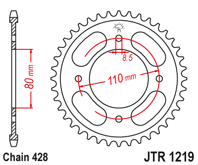 JT SPROCKETS JTR1219.41 (459741jt)