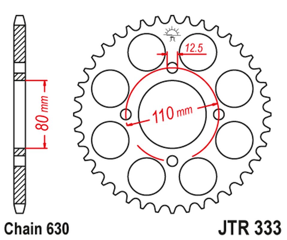 Levně JT rozeta 333 41 HONDA CB 750 F 77-80 (33341JT) (řetěz630) (JT rozeta 333 41 HONDA CB 750 F 77-80 (33341JT) (řetěz630))