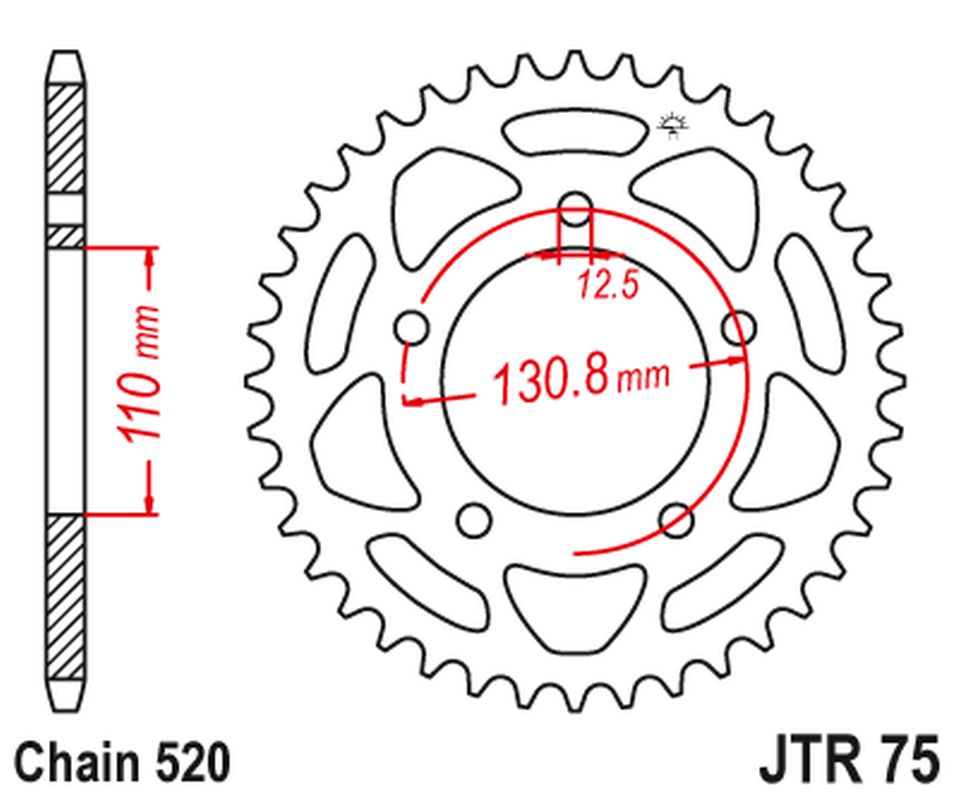 Levně JT rozeta 4586 45 BMW S 1000 RR 09-20 (458645JT) (řetěz520) konverze (JT rozeta 4586 45 BMW S 1000 RR 09-20 (458645JT) (řetěz520) konverze)