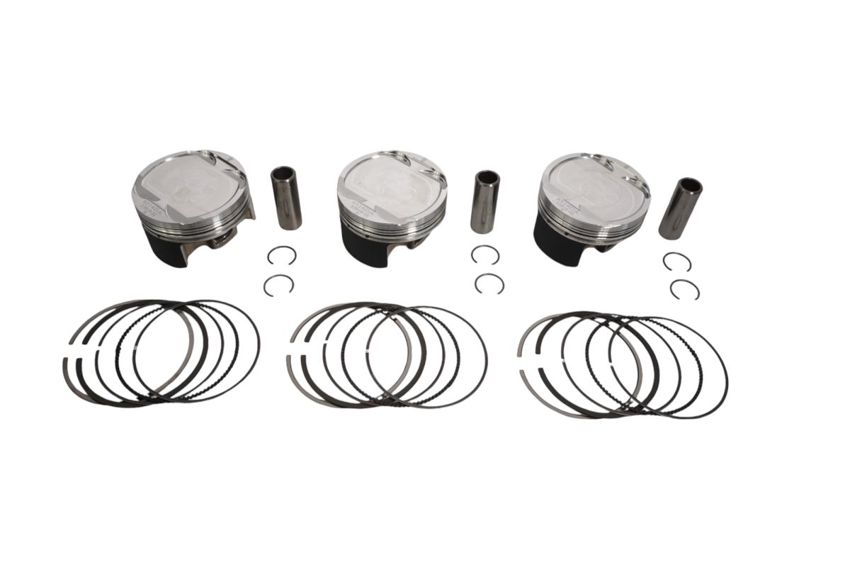 WOSSNER complete pistons sea too spark ace 14-19 (4t) (74,00mm) 73,94mm) (3 pieces) (pin 17mm) sea too) 11.0:1 (K6514DA-3)