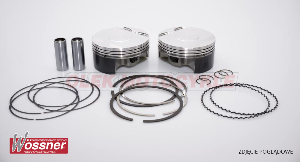 WOSSNER piston kit POLARIS SCRAMBLER 1000 '14-'21, SPORTSMAN '15-'21 (4T) RZR 1000 '15-'21 (piston 90.40mm) (bore 90.50mm) (HC 12:1=+0.90) (standard)