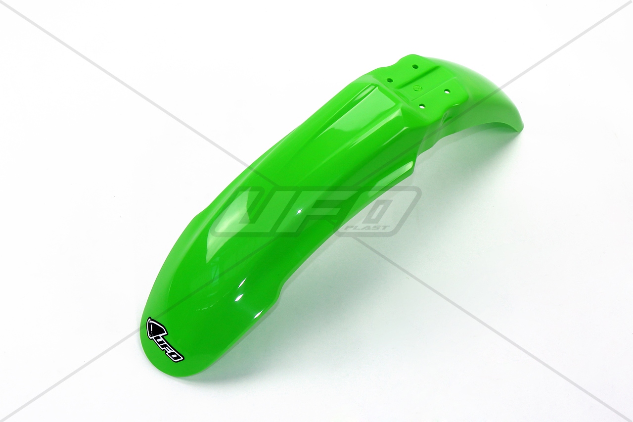 UFO přední blatník KAWASAKI KX 125/250 03-08, KXF 250 04-08, KXF 450 06-08, KLX 450R 07-23 barva zelená - nahrazuje KA03753026