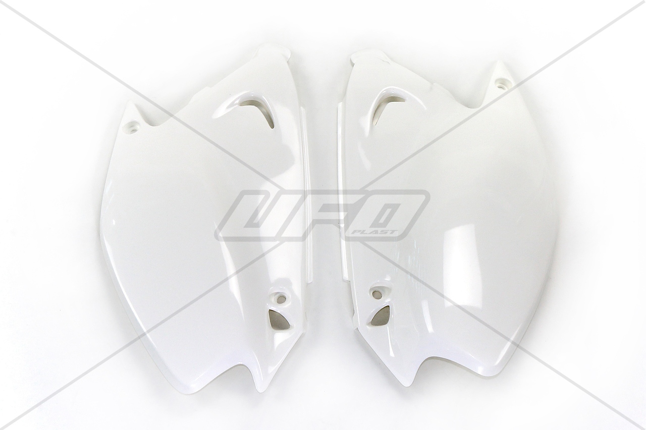 UFO boční tabulky zadní KAWASAKI KX 125/250 03-17 barva bílá