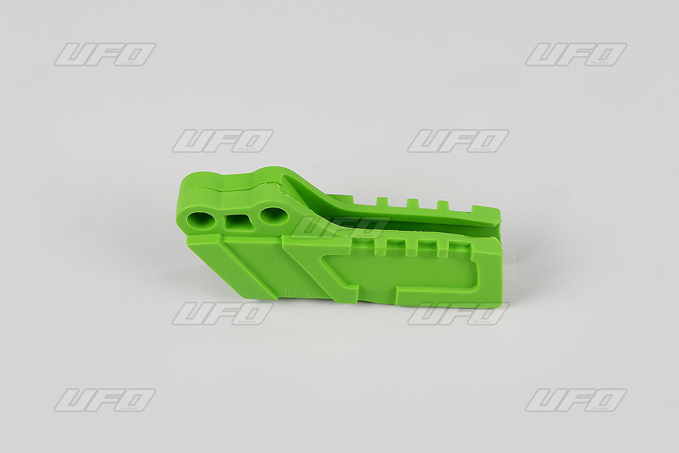 UFO vodítko řetězu KAWASAKI KX 125/250 03-17, KXF 250 04-05 barva zelená
