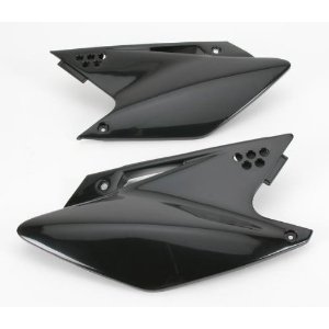 UFO boční tabulky zadní KAWASAKI KXF 250 06-08 barva černá