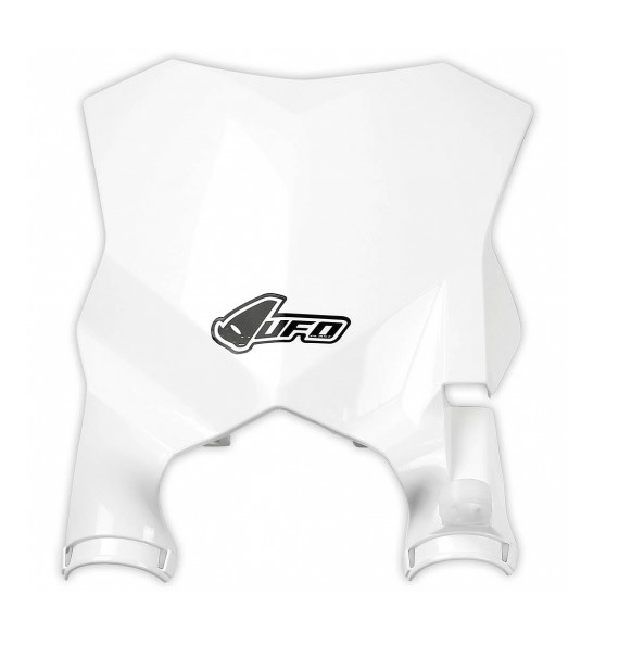 UFO number plate KAWASAKI KXF 250 17-26, KXF 450 16-25 white (with shock covers)