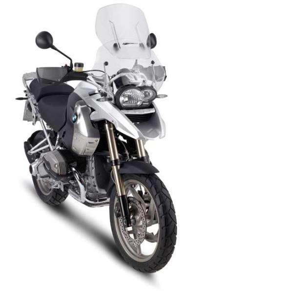 KAPPA plexi štít BMW R 1200 GS (04-12) 54 X 54 cm s regulací AIRFLOW průhledný (dvoudílná kompletní) - nahrazuje KAF330
