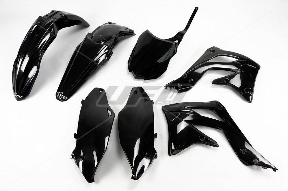 UFO kompletní sada plastů KAWASAKI KXF 450 13-15 barva černá (KA220E001)