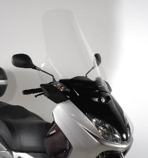 KAPPA plexi štít YAMAHA X-MAX 125-250 (05-09) MBK SKYCRUISER 125 05-09 63,5 X 69,5 cm průhledný
