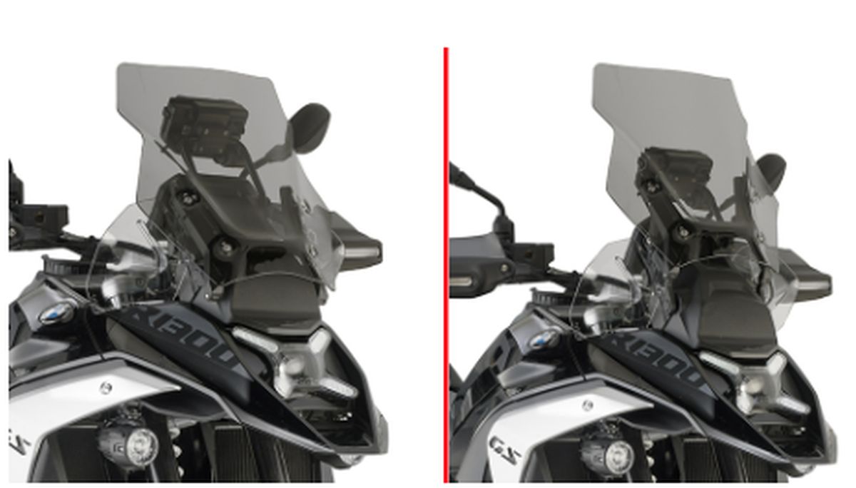 KAPPA plexi štít BMW R 1300 GS 24-25 R 1300GS ADVENTURE 25 ztmavená ( do modely s radarem)