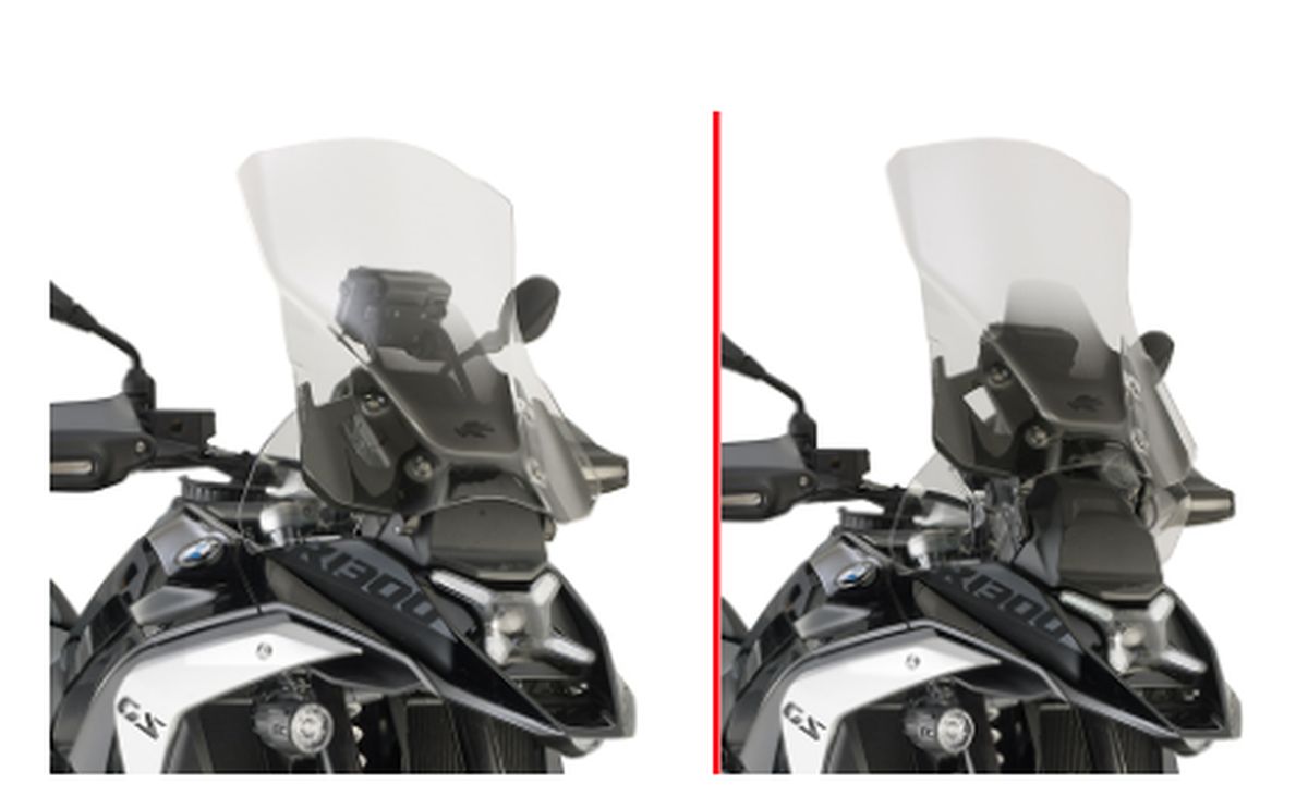 KAPPA plexi štít BMW R 1300GS 24-25 R 1300 GS ADVENTURE 25 (51 X 44,5cm) průhledný ( do modely s radarem )