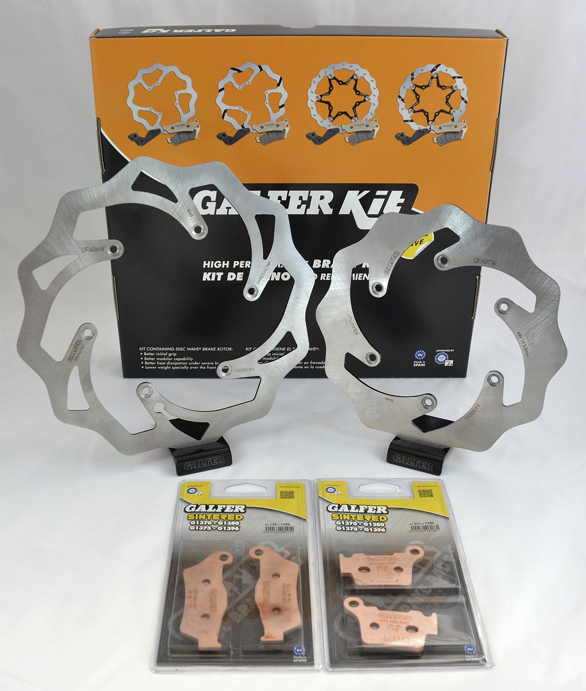 GALFER set KTM/HUSQVARNA/HUSABERG (brake discs and pads front and rear) (KG606WLL)