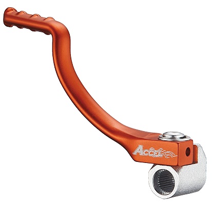 ACCEL startovací páka hliníková KTM SX 50 09-24, HUSQVARNA TC 50 17-24 barva oranžová (ACCEL startovací páka hliníková KTM SX 50 09-24, HUSQVARNA TC)