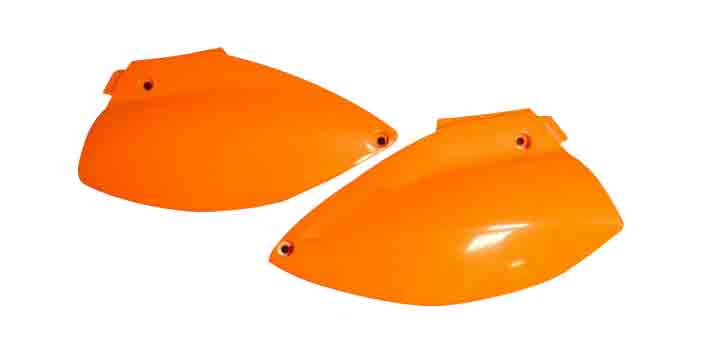 UFO boční tabulky zadní KTM 640 LC 4 SM, SMC 04-07 barva oranžová