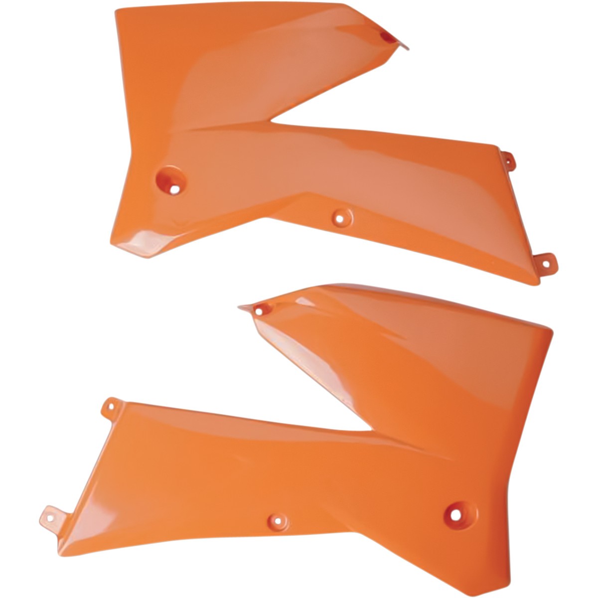 UFO kryty chladiče KTM SX 05-06, EXC 05-07 barva oranžová