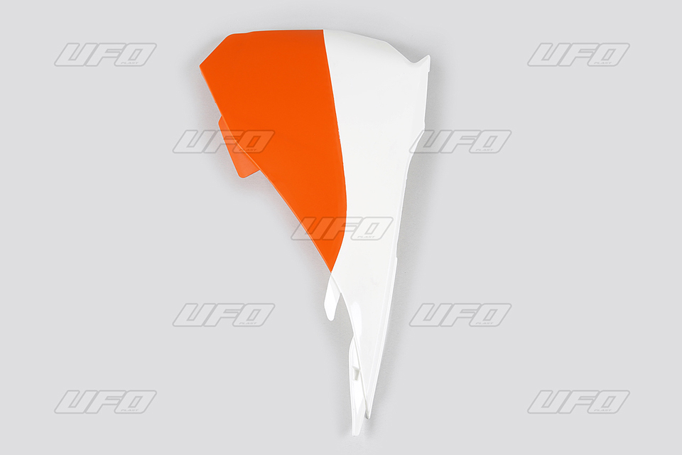 UFO kryty vzduchového filtru (1 kus levý) barva OEM (bílá/oranžová) KTM