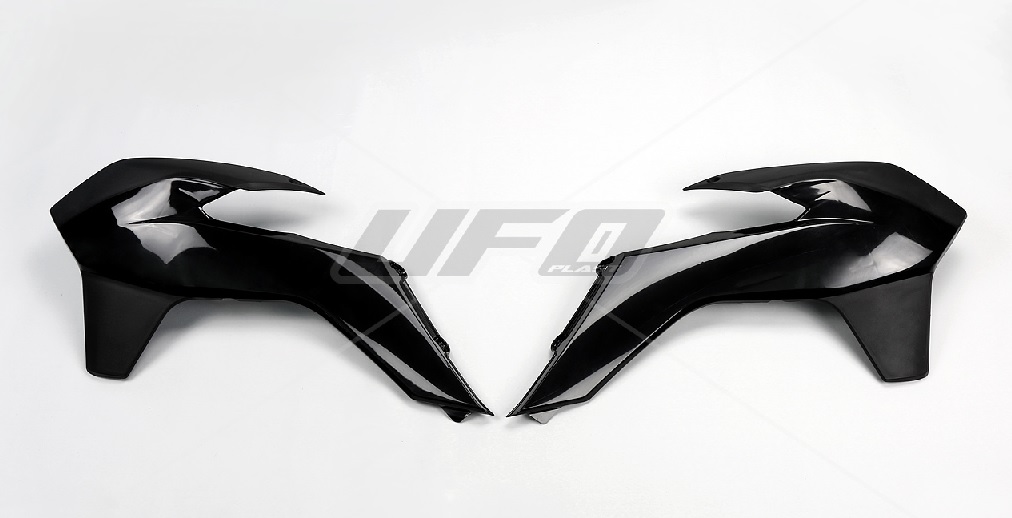 UFO kryty chladiče KTM SX/SXF 13-15, EXC 14-15 barva černá (UFO kryty chladiče KTM SX/SXF 13-15, EXC 14-15 barva černá)