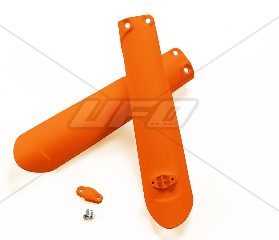 UFO kryty předních tlumičů KTM SX/SXF 15-20, EXC/EXCF 16-20 TPI, barva oranžová (UFO kryty předních tlumičů KTM SX/SXF 15-20, EXC/EXCF 16-20 TPI,)