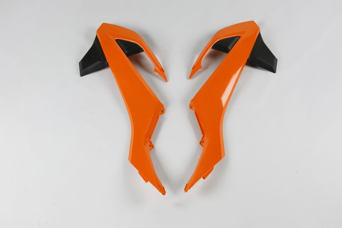 UFO kryty chladiče KTM SX 65 16-22, barva 16 i 18 (černá/oranžová) (UFO kryty chladiče KTM SX 65 16-22, barva 16 i 18 (černá/oranžová))