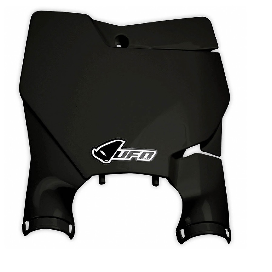 UFO tabulka na startovací číslo KTM SX/SXF 16-20 (kromě SX 250 16) barva černá (s kryty tlumičů) (UFO tabulka na startovací číslo KTM SX/SXF 16-20)