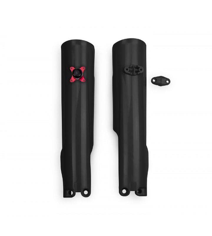 UFO kryty předních tlumičů se zámkem KTM SX 125 / 250 / 300 23-25, SXF (SX-F) 250 / 350 / 450 23-25 barva černá - nahrazuje GG07150001 (UFO kryty)