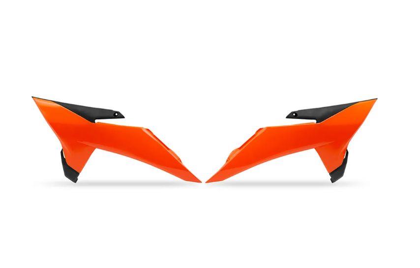 UFO 2025/11 kryty chladiče KTM SX 85 18-26 barva oranžová (UFO 2025/11 kryty chladiče KTM SX 85 18-26 barva oranžová)