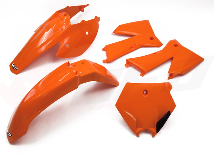 UFO kompletní sada plastů KTM SX / SXF 05-06 barva (oranžová) (KT503E999) (UFO kompletní sada plastů KTM SX / SXF 05-06 barva (oranžová) (KT503E999))