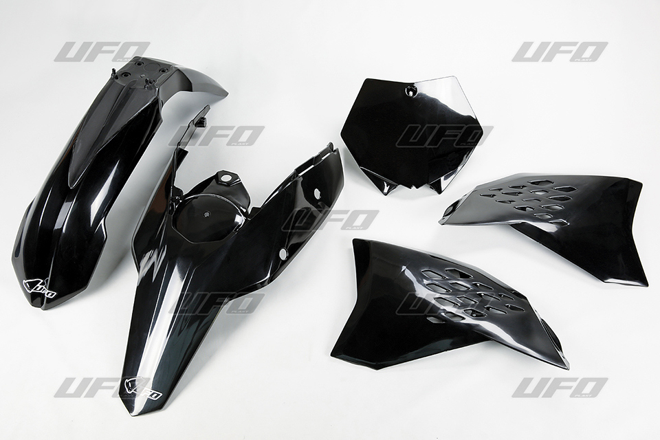 UFO kompletní sada plastů KTM SX/SXF 07-10 barva černá (KT506E001) (UFO kompletní sada plastů KTM SX/SXF 07-10 barva černá (KT506E001))