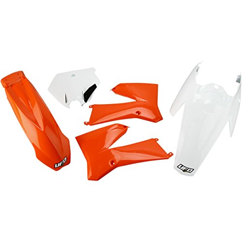 UFO kompletní sada plastů KTM SX 85 06-12 barvy 11-12 (bílá/oranžová) (KT508E999) (UFO kompletní sada plastů KTM SX 85 06-12 barvy 11-12)