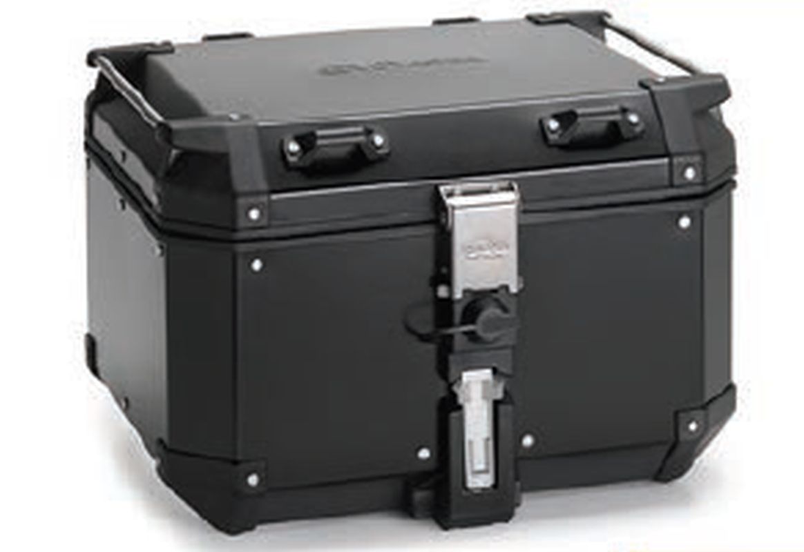 KAPPA zadní kufr 48L MONOKEY KVG480B KVOYAGER hliníkový barva černá anodizovaný BLACK LINE