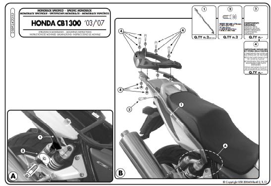 Rear luggage carrier KAPPA KZ259