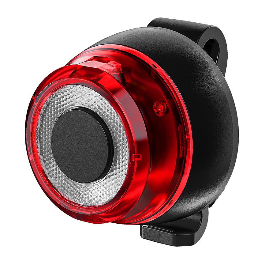 BIKETEC osvětlení / LAMPKA / světlomet cyklistický zadní AUTO STOP USB barva černá