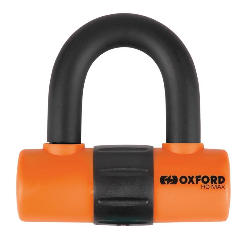 OXFORD ochrana proti krádeži visací zámek na kotouče brzdová HD MAX 14mm barva žlutá oranžová