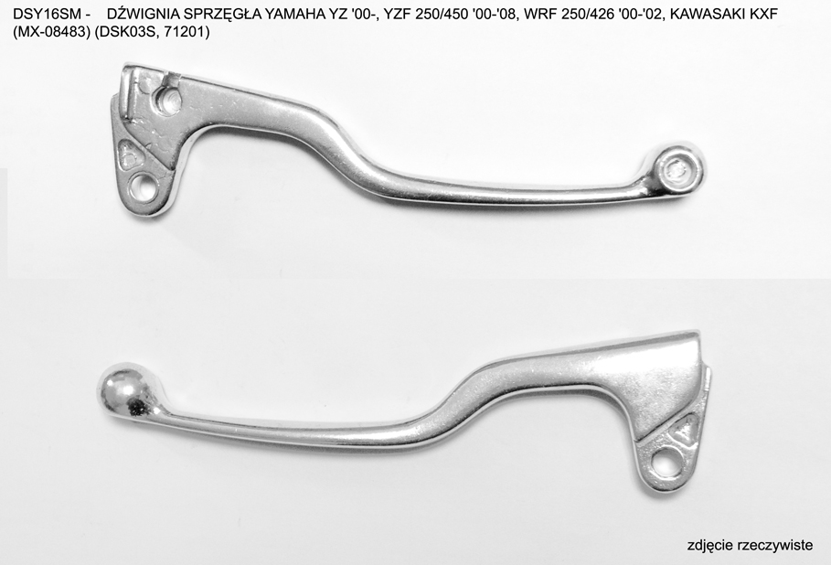 M.C. spojková páčka YAMAHA YZF 250/426/450 01-08, YZ 125/250 00-14, KAWASAKI