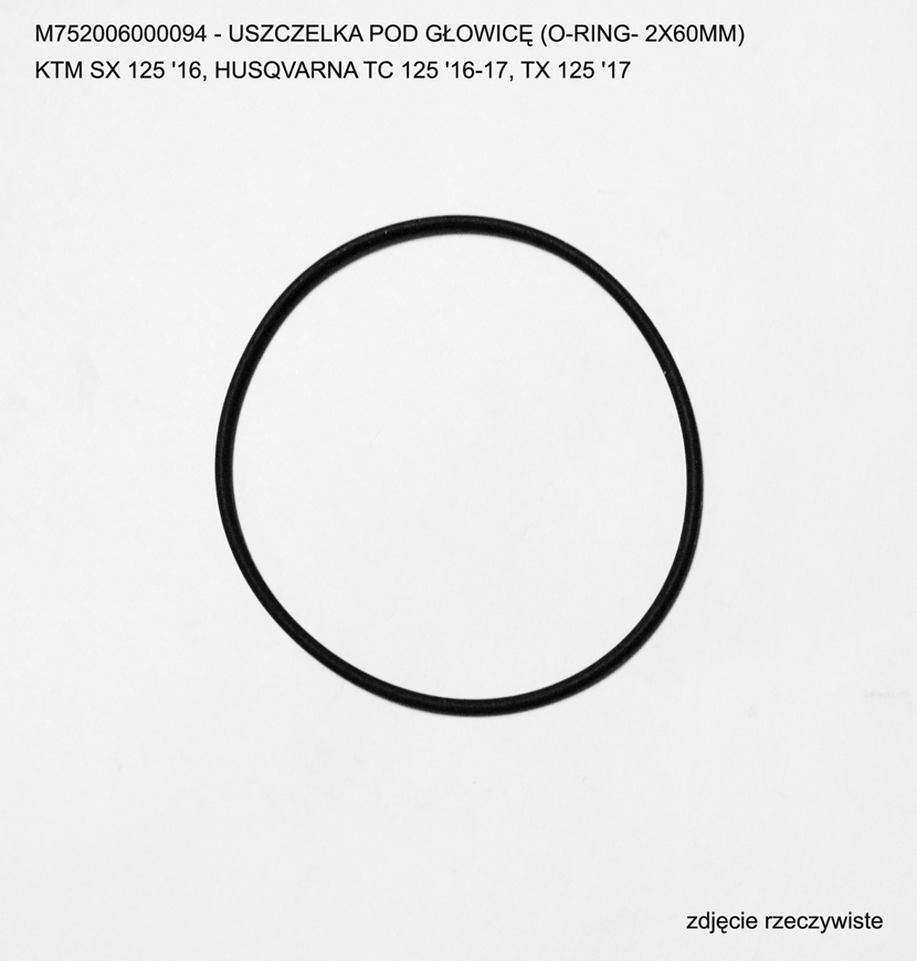ATHENA těsnění pod hlavu (O-kroužek- 2X60mm) BETA RR125 18-24, KTM SX 125 16-24, HUSQVARNA TC 125 16-26, TX 125 18 (VITON 70), C02060600000,