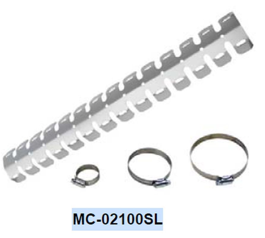 Diffuser cover silver anodised lengthPSYCHIC MC-02100SL