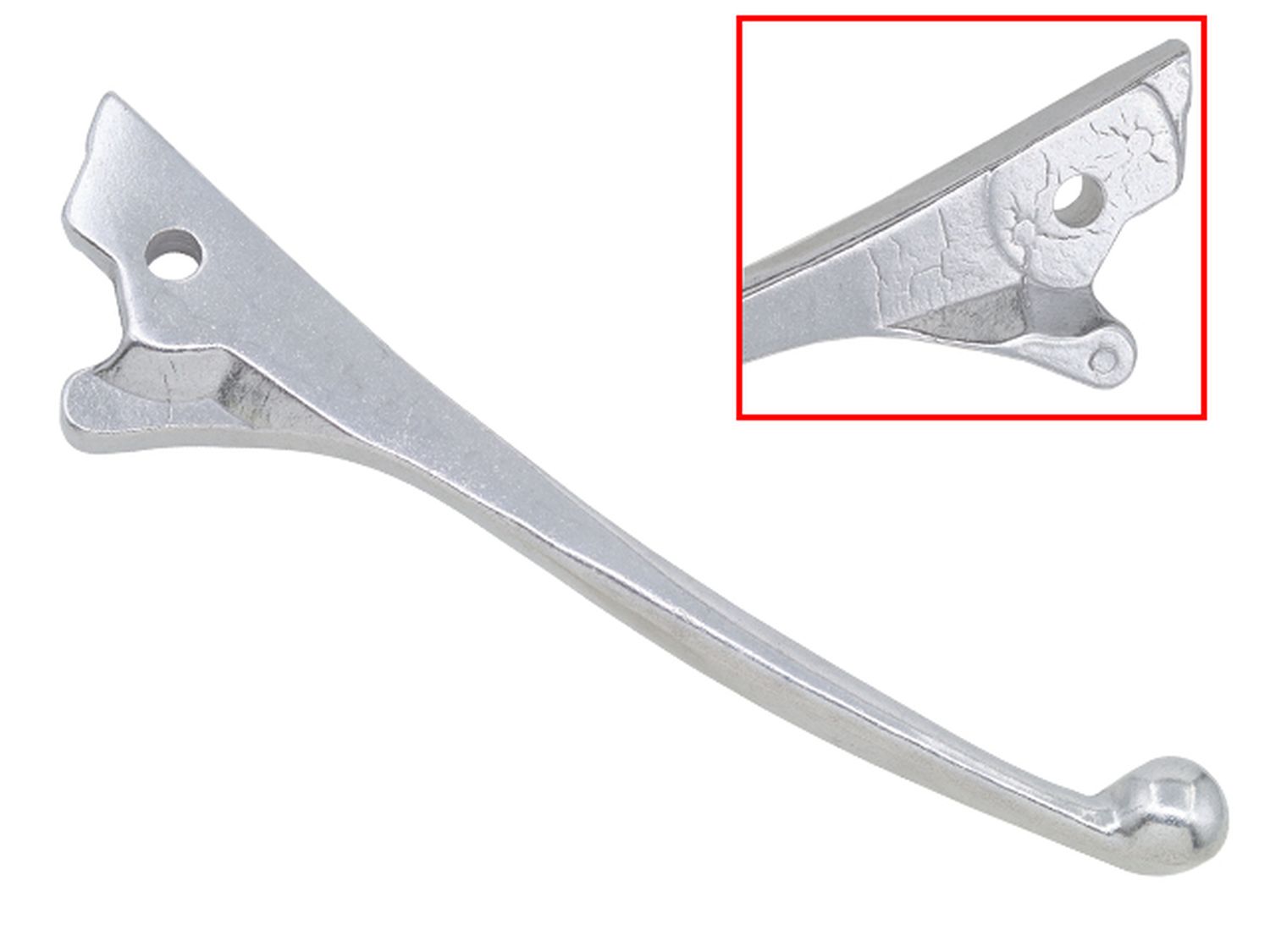 PSYCHIC brzdová páčka KAWASAKI KZ 440 C / G 81-82, KZ 750 E 79-82, KZ 1000 E / J 79-82, KZ 1100 A 81-83, KZ 1300 A 79-82 barva stříbrná (46092-1004; 46092-1008; 46092-1038)