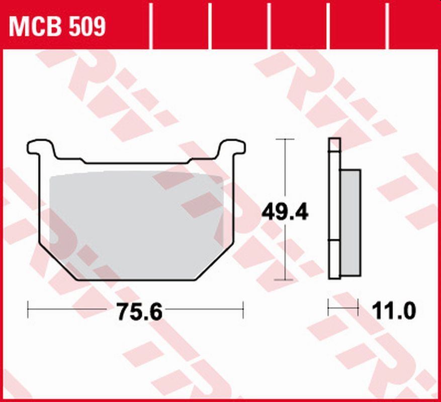 Brake pads TRW LUCAS MCB509 (KH051)