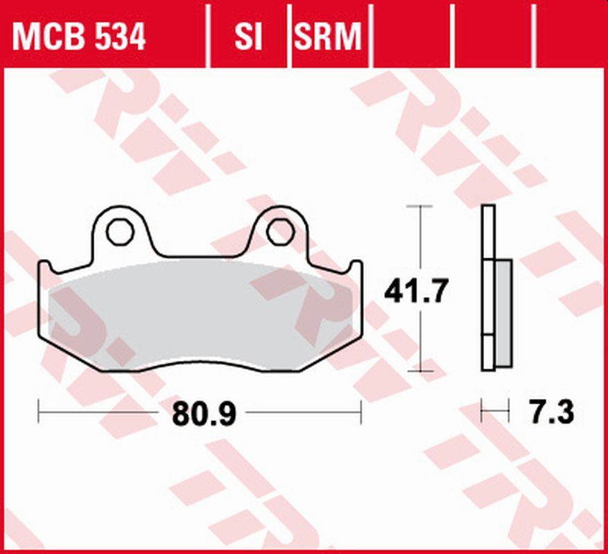 Brake pads TRW LUCAS MCB534 (KH092)
