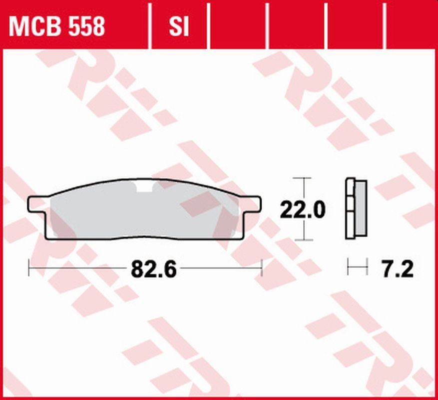 TRW ZF brzdové destičky KH119 sintrované OFFROAD YAMAHA DT 50 98-, YZ 65 18-, YZ 80 86-01, YZ 85 02-, přední